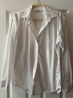 Classic White Button-Up Shirt